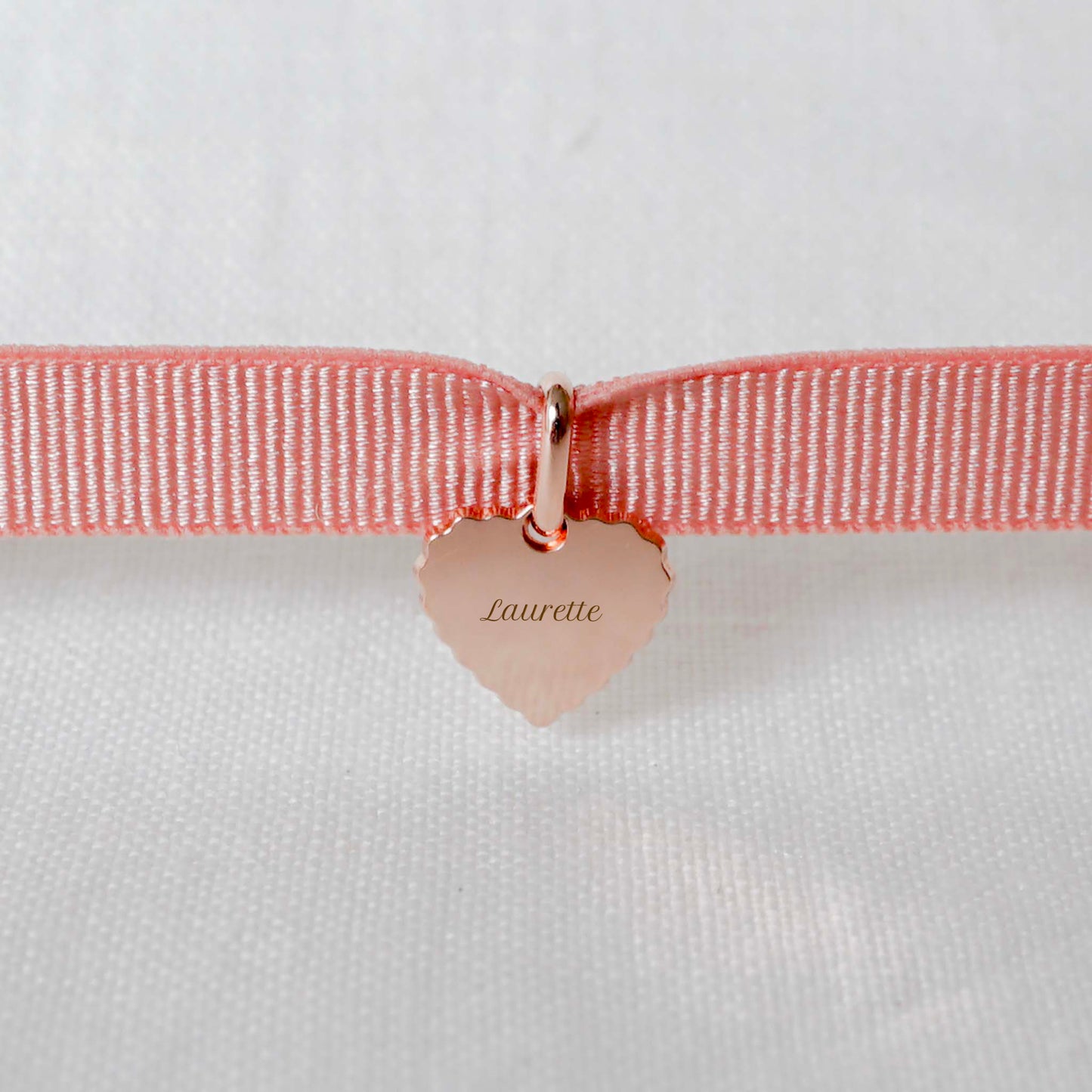 Bracelet Simone canelé enfant plaqué or rose