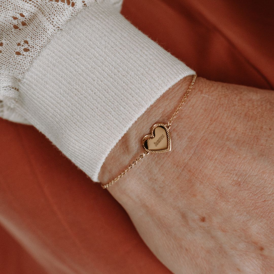 Bracelet médaille Simone plaqué or jaune