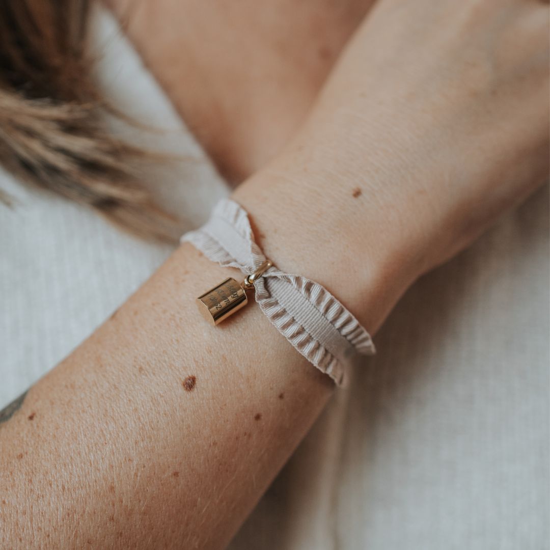Coffret bracelets Mon Petit Secret nude plaqué or rose