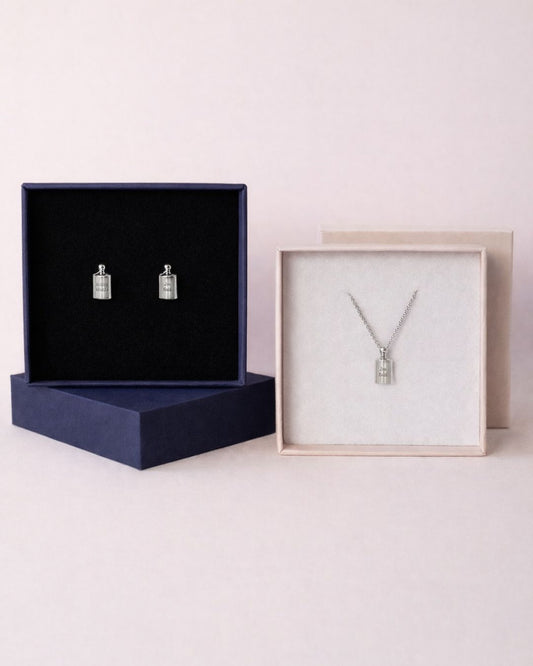 Coffret des amoureux palladium - argenté rhodié - Mon Petit Poids