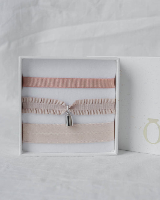 Coffret bracelets Mon Petit Poids nude argenté rhodié