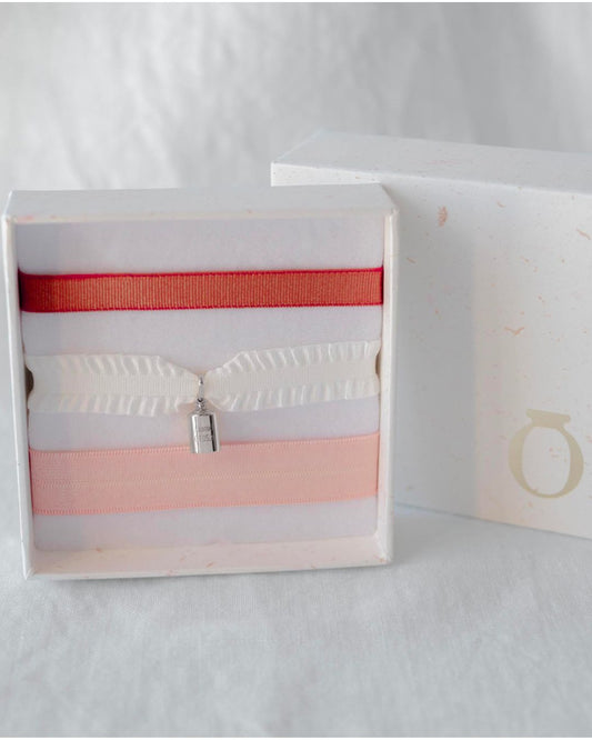 Coffret bracelets Mon Petit Poids pêche argenté rhodié