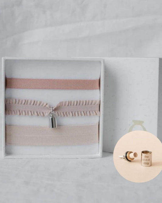 Coffret bracelets Mon Petit Secret nude argenté rhodié