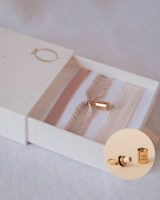 Coffret bracelets Mon Petit Secret nude plaqué or jaune