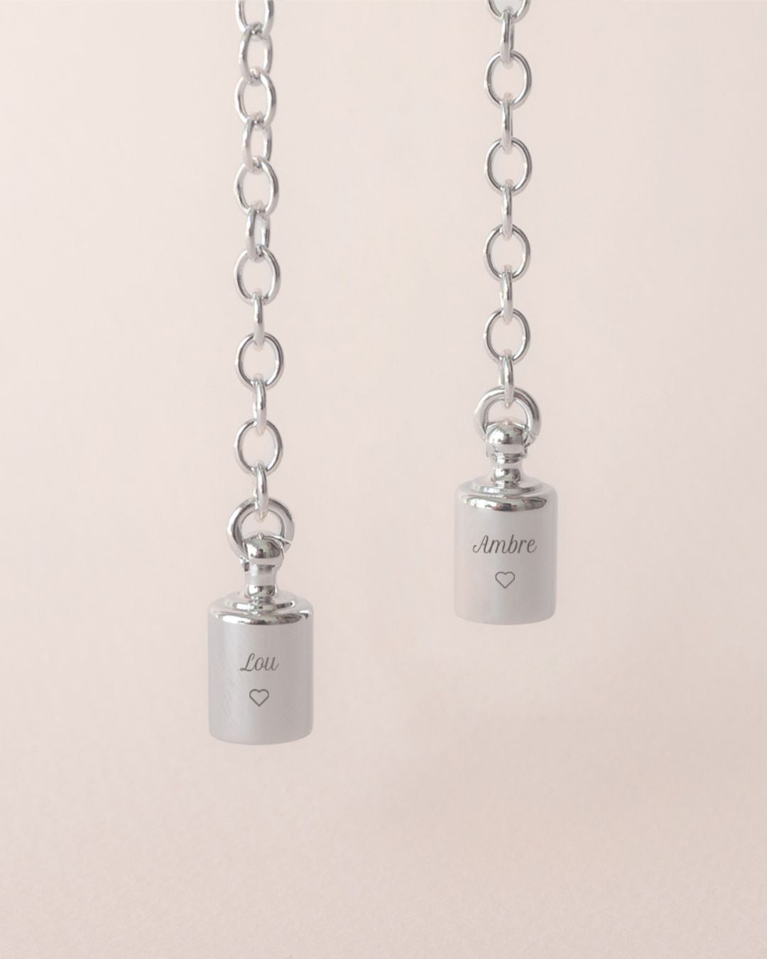 Collier Mes Petits Poids argenté rhodié