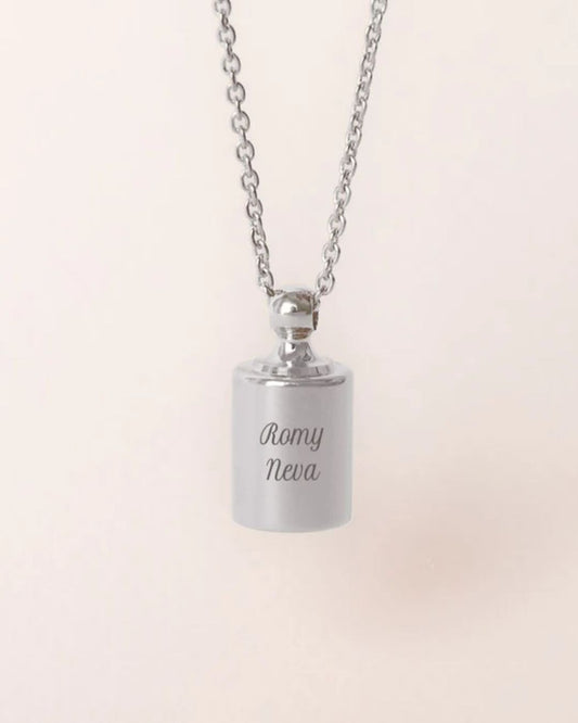 Collier Mon Petit Poids argenté rhodié