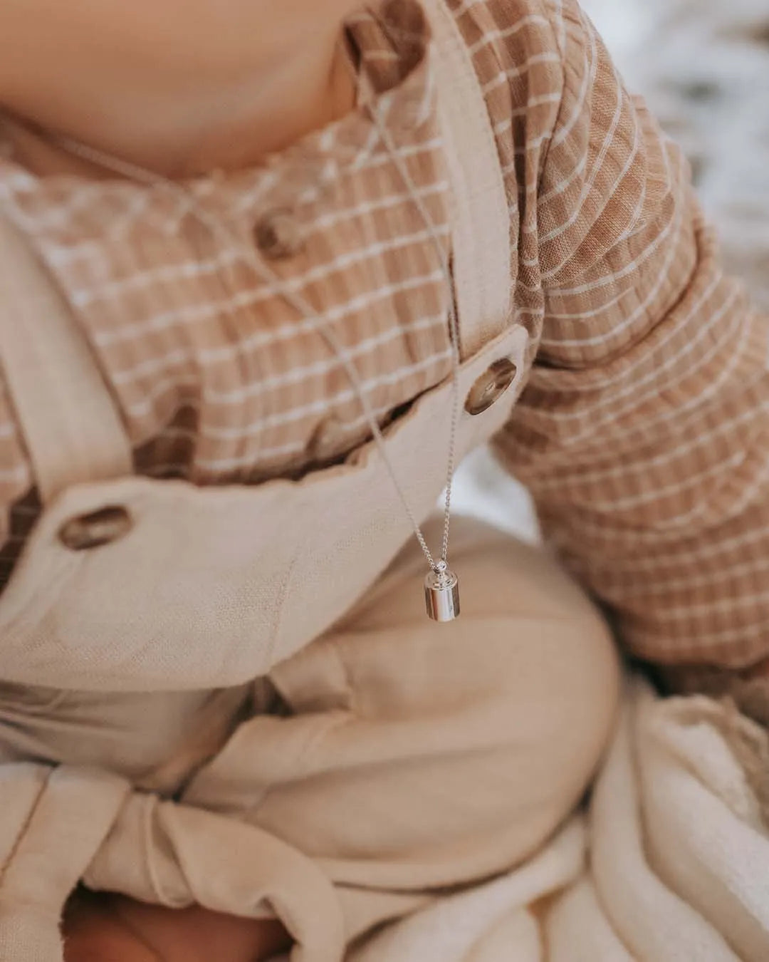 Collier Mon Petit Poids enfant argenté rhodié