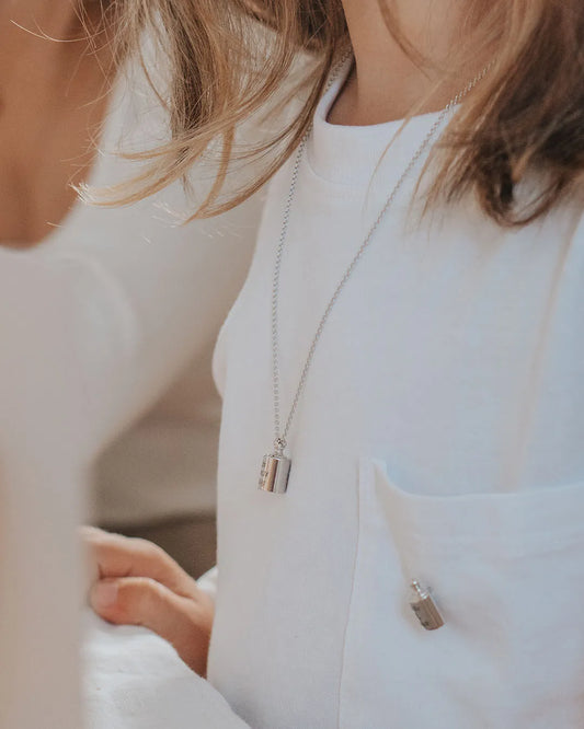 Collier Mon Petit Poids enfant argenté rhodié