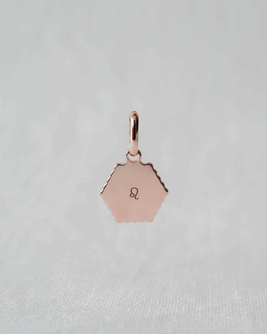 Médaille Henriette canelé plaqué or rose