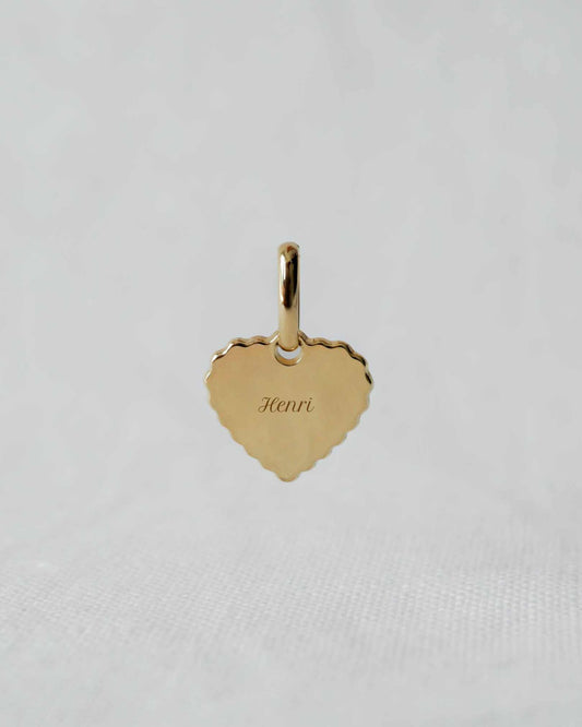 Médaille Simone canelé plaqué or jaune