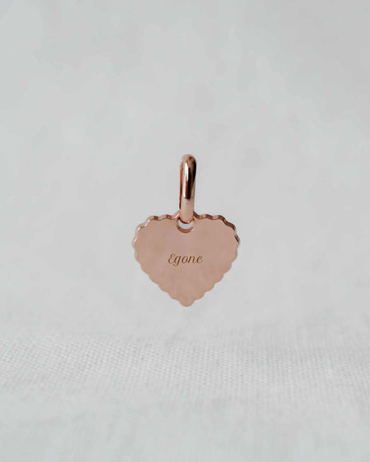 Médaille Simone canelé plaqué or rose