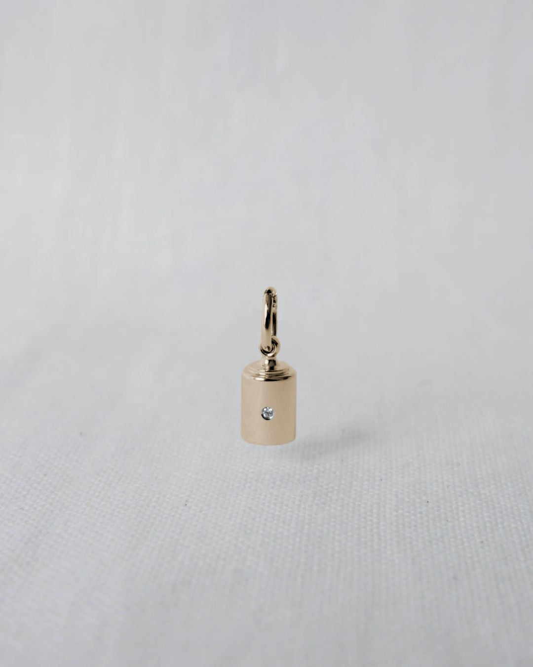 Pendentif Emotion 1 diamant or jaune clos