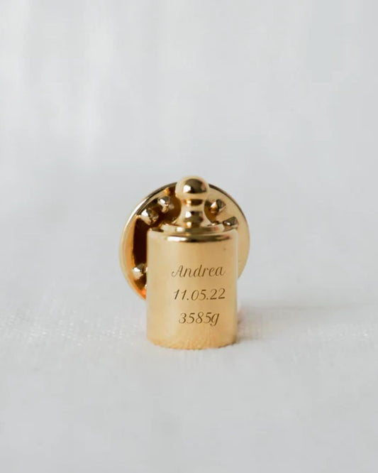 Pin's Mon Petit Poids doré or jaune