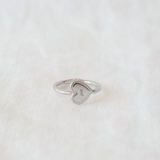 Bague Joséphine perlé enfant argenté rhodié - Mon Petit Poids