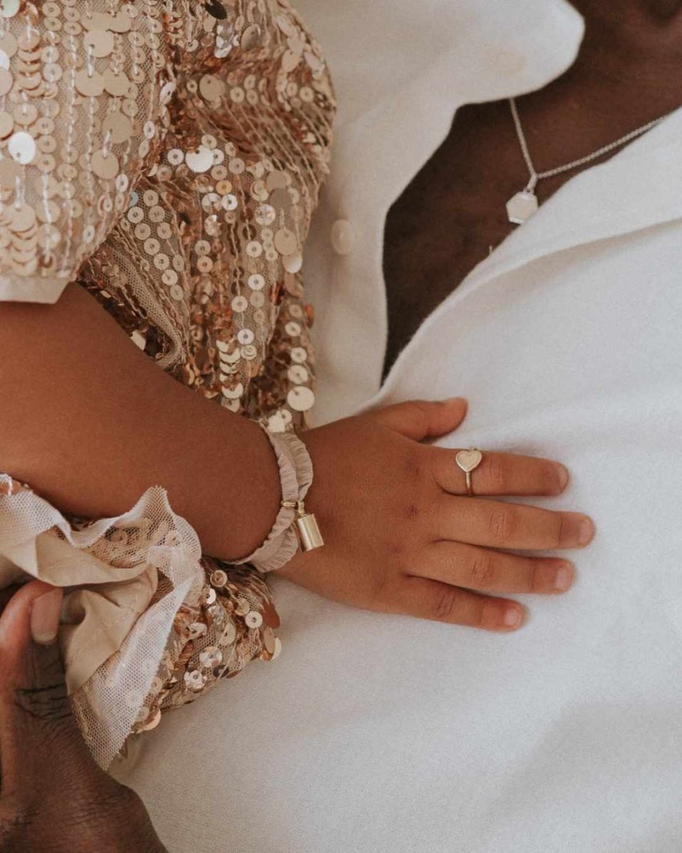 Bague Joséphine perlé enfant plaqué or jaune - Mon Petit Poids