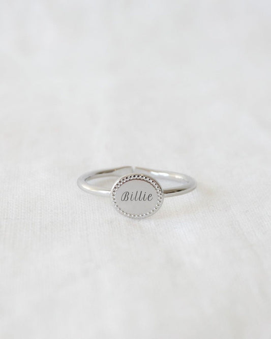 Bague Madeleine perlé argenté rhodié - Mon Petit Poids