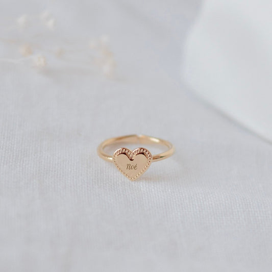 Bague Simone perlé enfant plaqué or jaune - Mon Petit Poids
