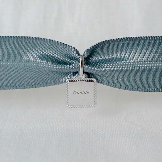 Bracelet Alice perlé argenté rhodié - Mon Petit Poids
