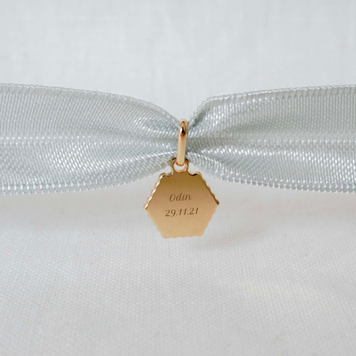 Bracelet Henriette canelé plaqué or jaune - Mon Petit Poids