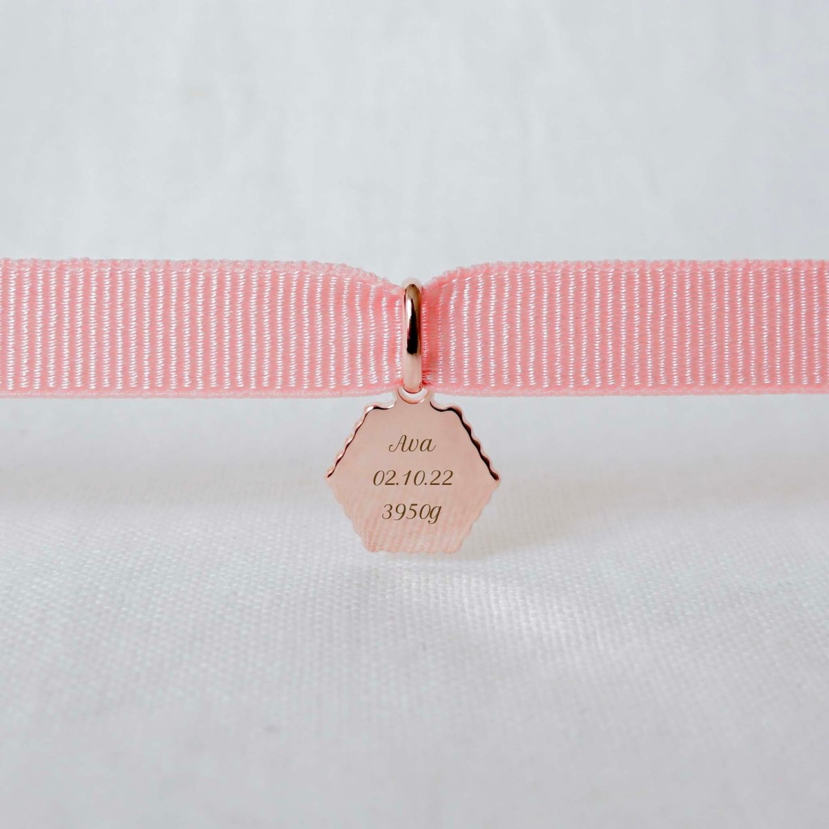 Bracelet Henriette canelé plaqué or rose - Mon Petit Poids