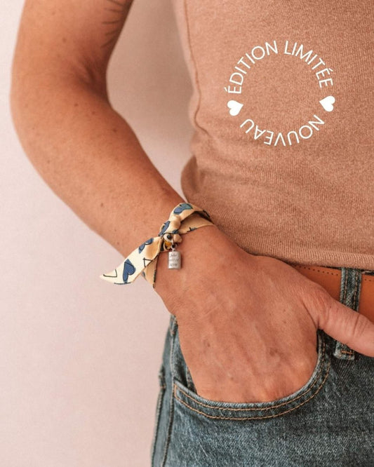 Bracelet Les Mots Bleus x Mon Petit Poids argenté rhodié - Mon Petit Poids