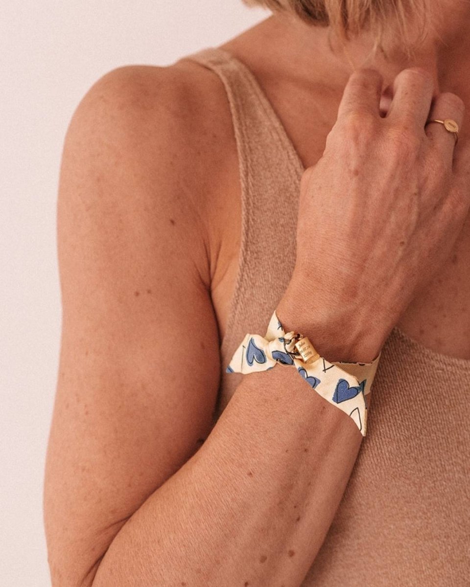Bracelet Les Mots Bleus x Mon Petit Poids plaqué or jaune - Mon Petit Poids