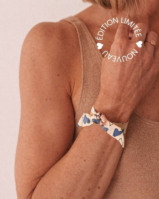 Bracelet Les Mots Bleus x Mon Petit Poids plaqué or rose - Mon Petit Poids