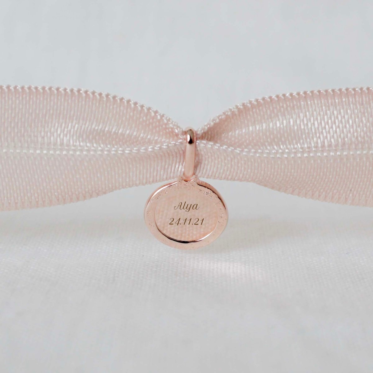 Bracelet Madeleine martelé plaqué or rose - Mon Petit Poids