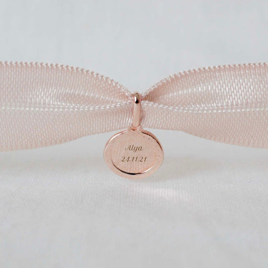 Bracelet Madeleine martelé plaqué or rose - Mon Petit Poids