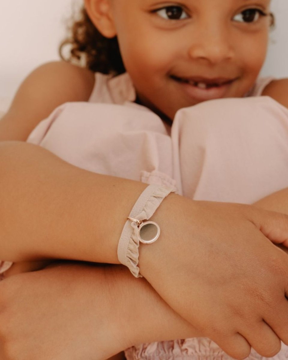 Bracelet Madeleine perlé enfant plaqué or rose - Mon Petit Poids