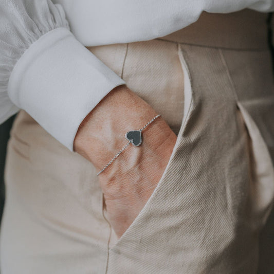 Bracelet médaille Joséphine argenté rhodié - Mon Petit Poids