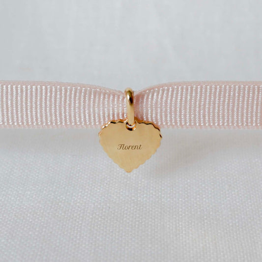 Bracelet Simone canelé enfant plaqué or jaune - Mon Petit Poids