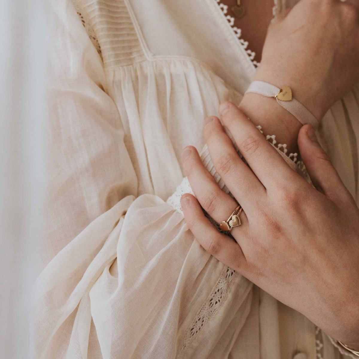 Bracelet Simone canelé plaqué or jaune - Mon Petit Poids