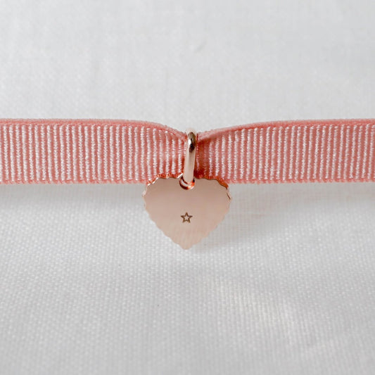 Bracelet Simone canelé plaqué or rose - Mon Petit Poids