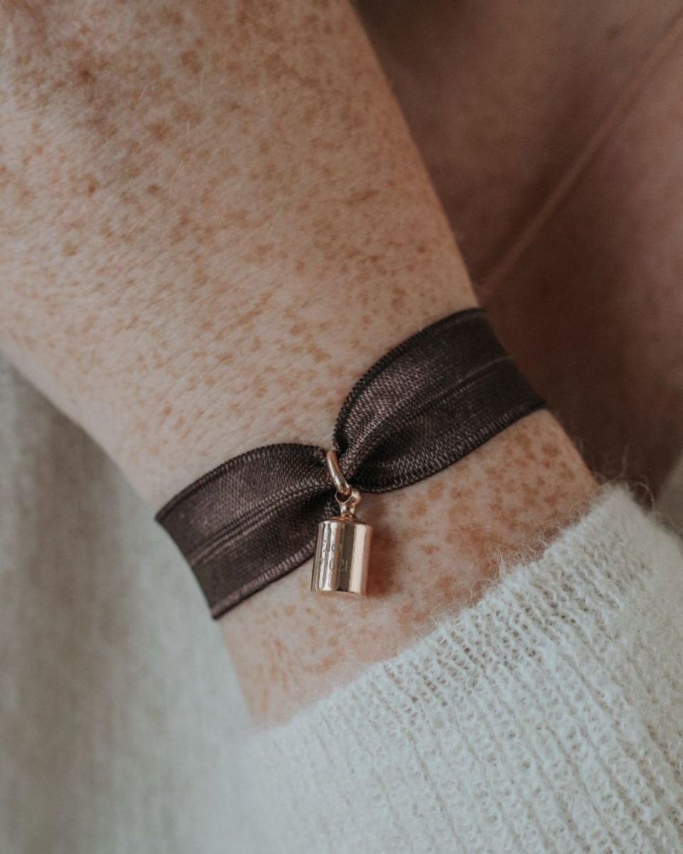 Coffret bracelets Mon Petit Poids chocolat plaqué or rose - Mon Petit Poids