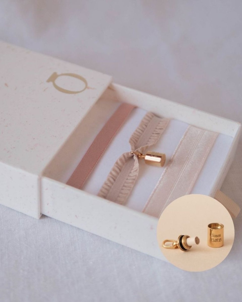 Coffret bracelets Mon Petit Secret nude plaqué or jaune - Mon Petit Poids