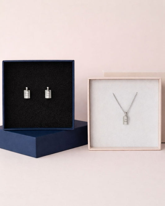 Coffret des amoureux palladium - argenté rhodié - Mon Petit Poids