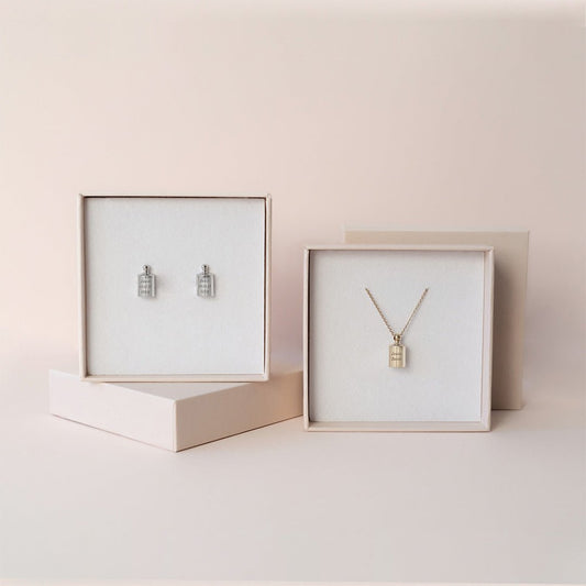 Coffret des amoureux palladium - plaqué or jaune - Mon Petit Poids