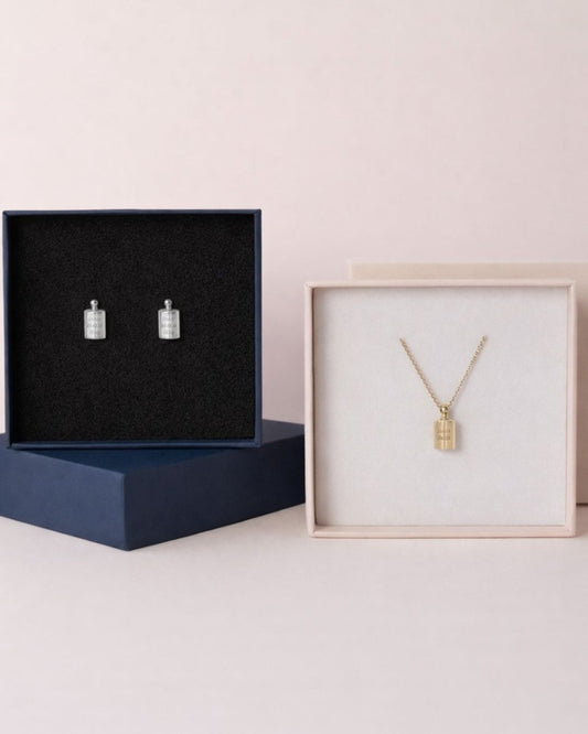 Coffret des amoureux palladium - plaqué or jaune - Mon Petit Poids