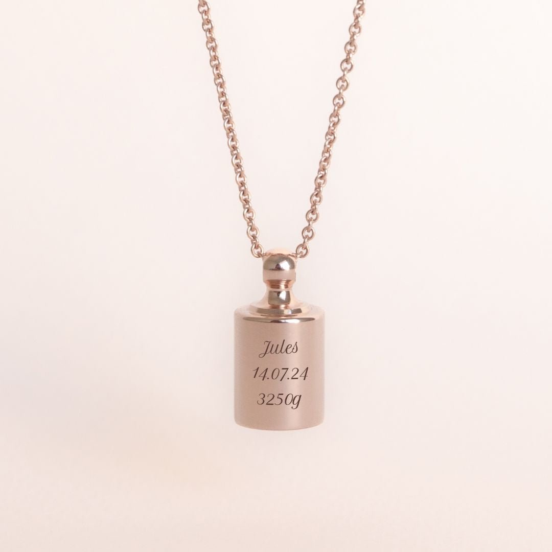 Coffret des amoureux palladium - plaqué or rose - Mon Petit Poids