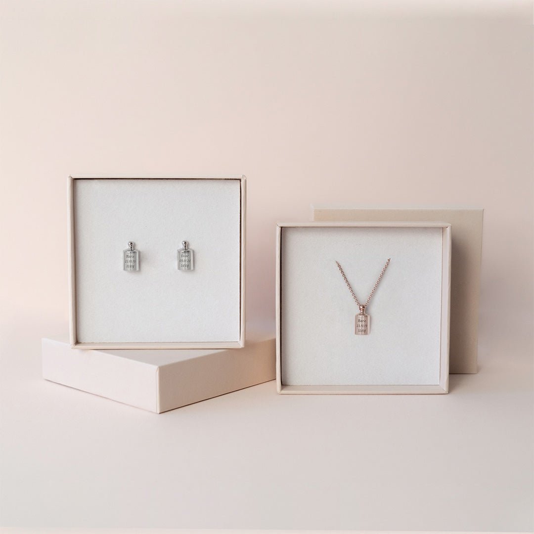 Coffret des amoureux palladium - plaqué or rose - Mon Petit Poids