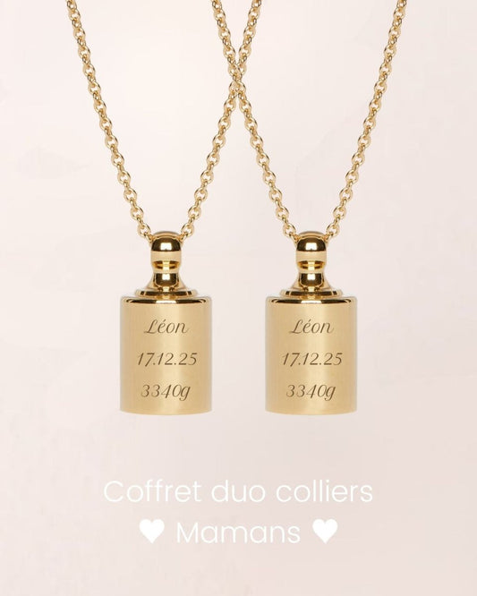 Coffret duo colliers Mamans Mon Petit Poids - Mon Petit Poids