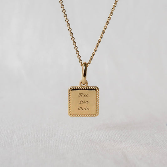 Collier Alice perlé plaqué or jaune - Mon Petit Poids