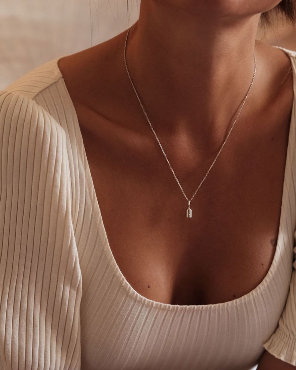 Collier Emotion 1 Diamant or blanc clos - Mon Petit Poids