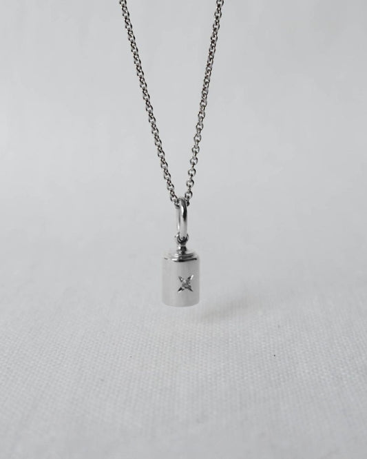Collier Emotion 1 Diamant or blanc étoilé - Mon Petit Poids