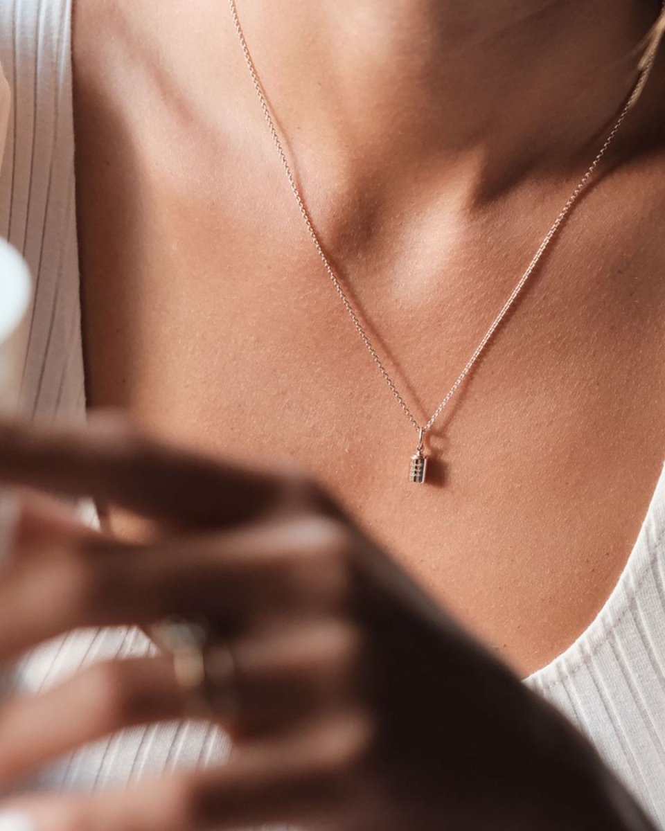 Collier Emotion 1 Diamant or blanc étoilé - Mon Petit Poids