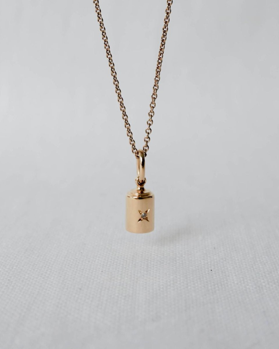 Collier Emotion 1 Diamant or jaune étoilé - Mon Petit Poids