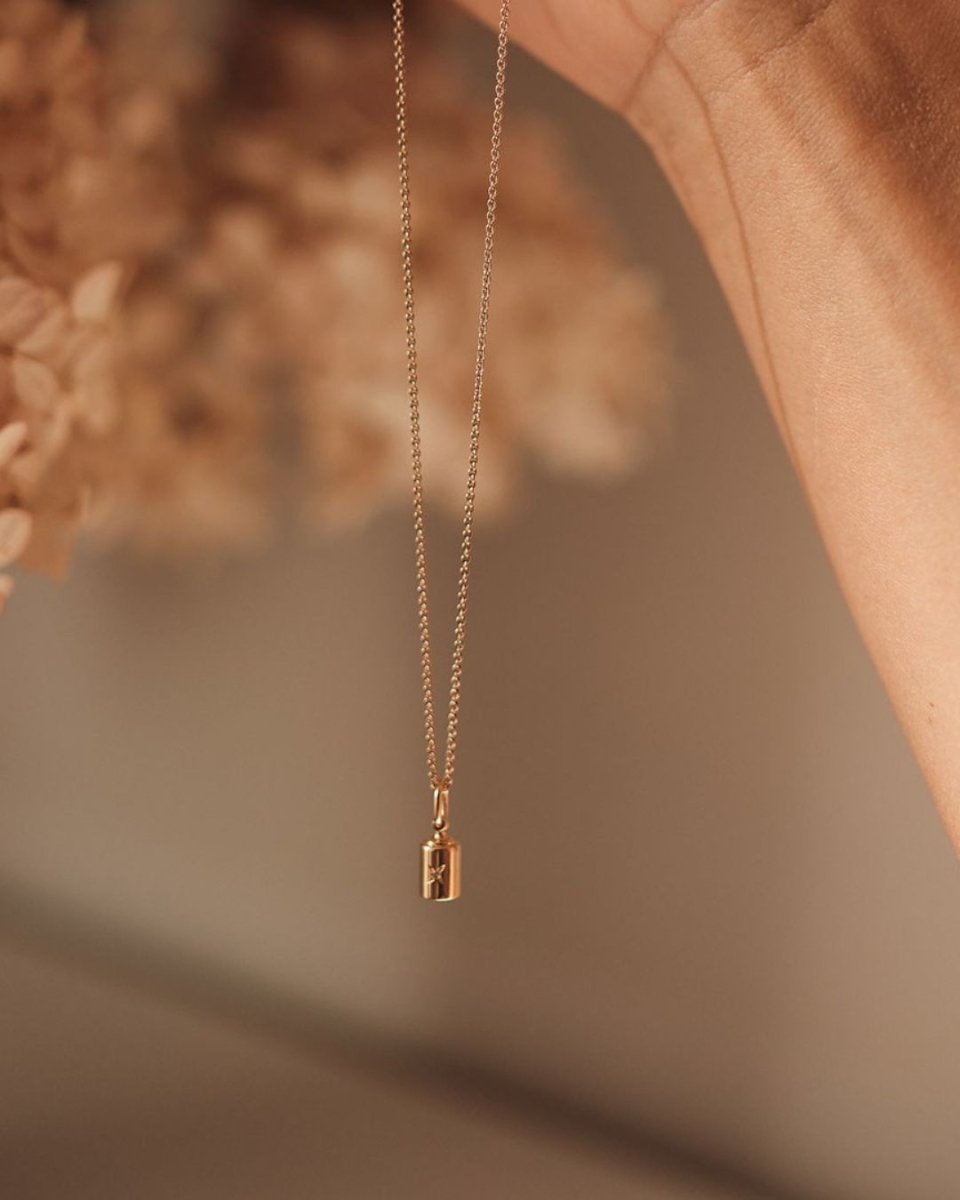 Collier Emotion 1 Diamant or jaune étoilé - Mon Petit Poids