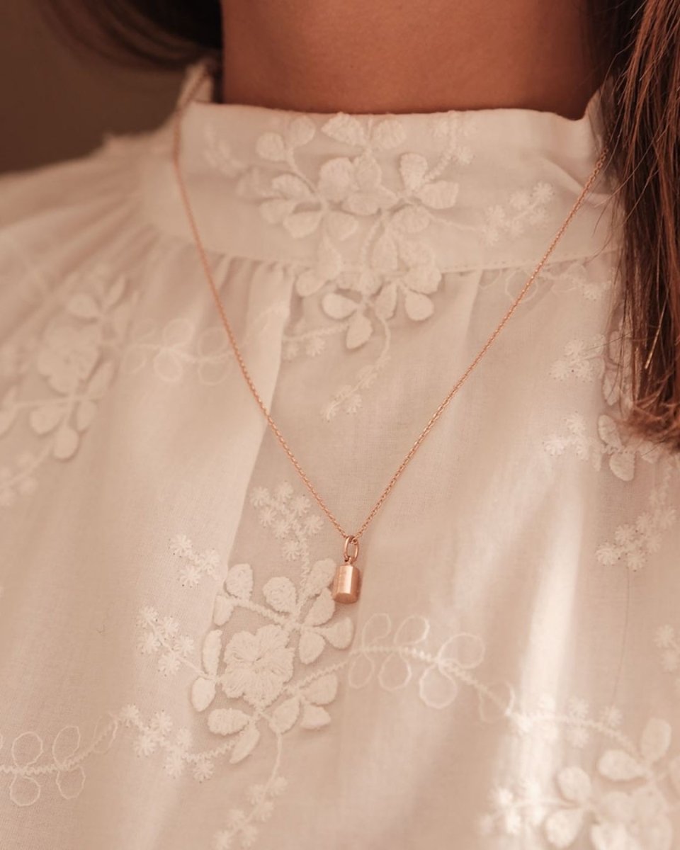 Collier Emotion 1 Diamant or rose clos - Mon Petit Poids