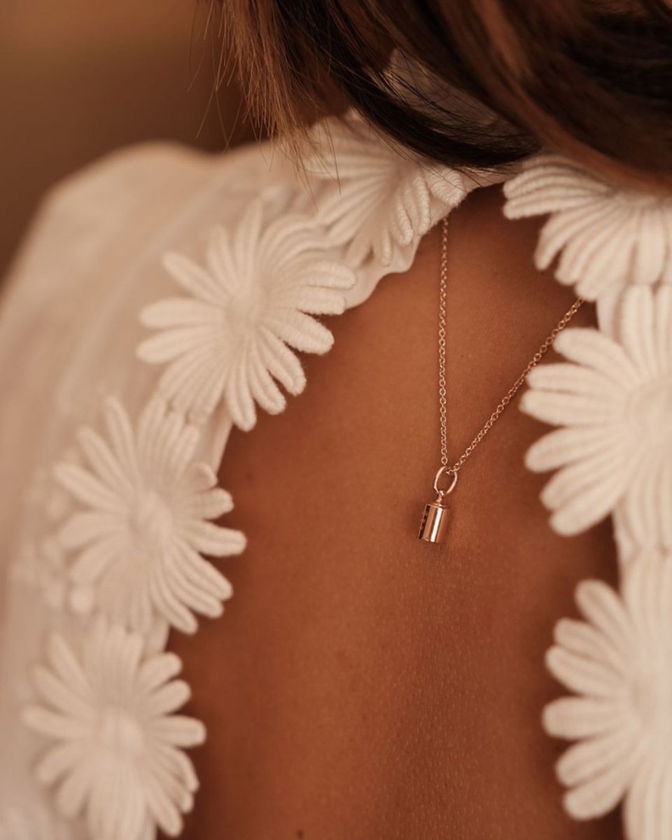 Collier Emotion 1 Diamant or rose étoilé - Mon Petit Poids